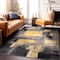 World Rug Gallery Contemporary Abstract Watercolor Design Soft Area Rug 5' x 7' Yellow 398YELLOW5x7 - alternate 3